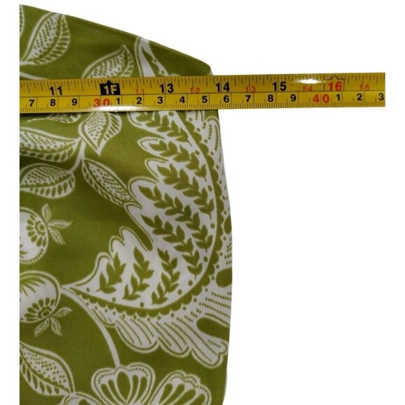 Green & White Floral Smocked Halter Crop Top By Rose + Olive XS, NWT. - Picture 7 of 8